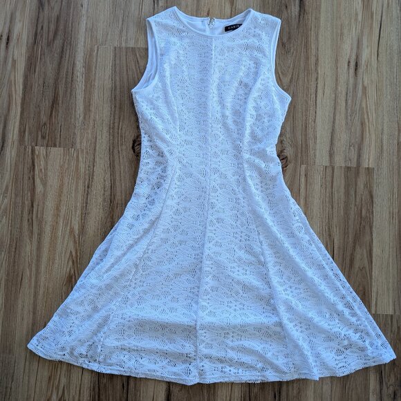 Marina White Lace Mini Dress Size 6, Graduation, Summer, Party - Picture 1 of 4